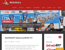 Tablet Screenshot of motokary.cz